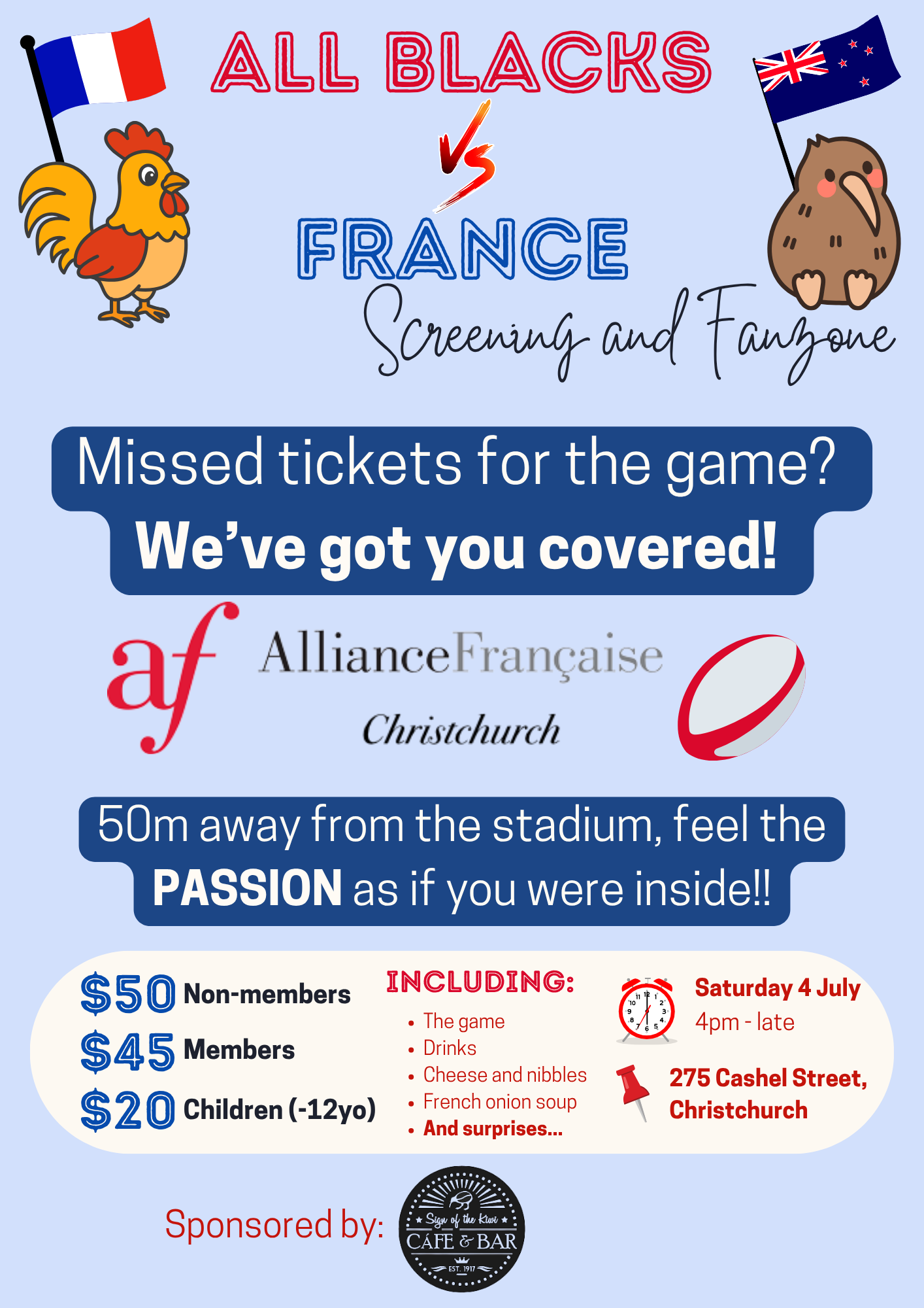 🏉ALL BLACKS V/S FRANCE RUGBY FANZONE🏉