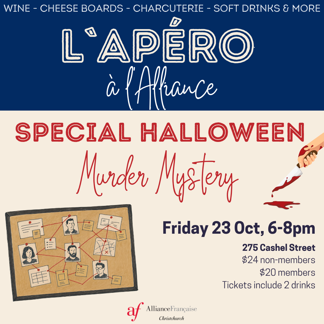 🍷L'Apéro à l'Alliance : Special Murder Mystery🎃